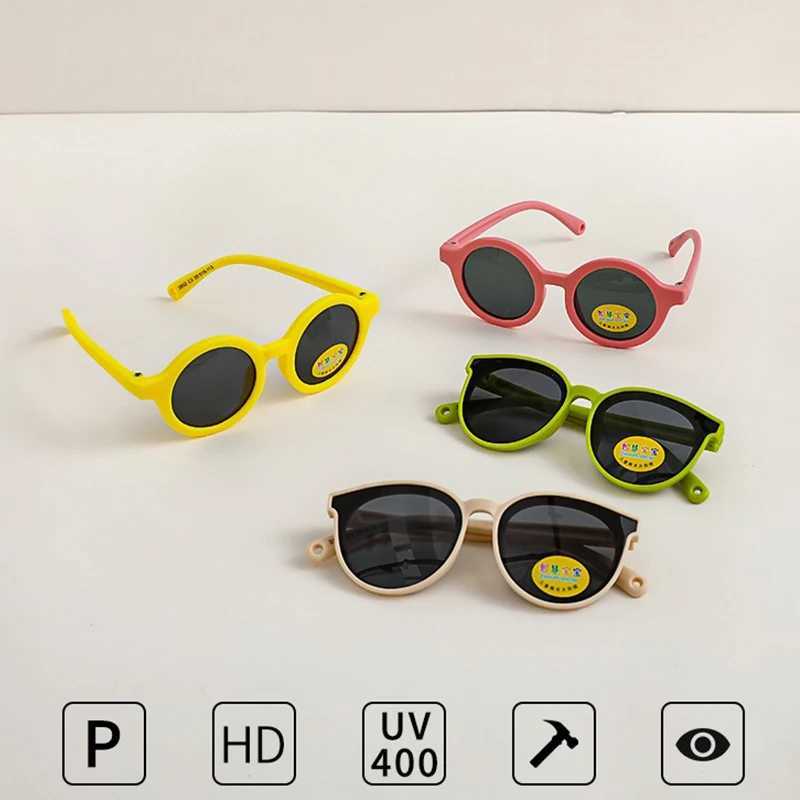 Sunglasses 2024 New Children Classic Solid Color Round Sunglasses UV400 Outdoor Baby Girls Boys Cute Protection Sunglasses Kids Sun Glasses