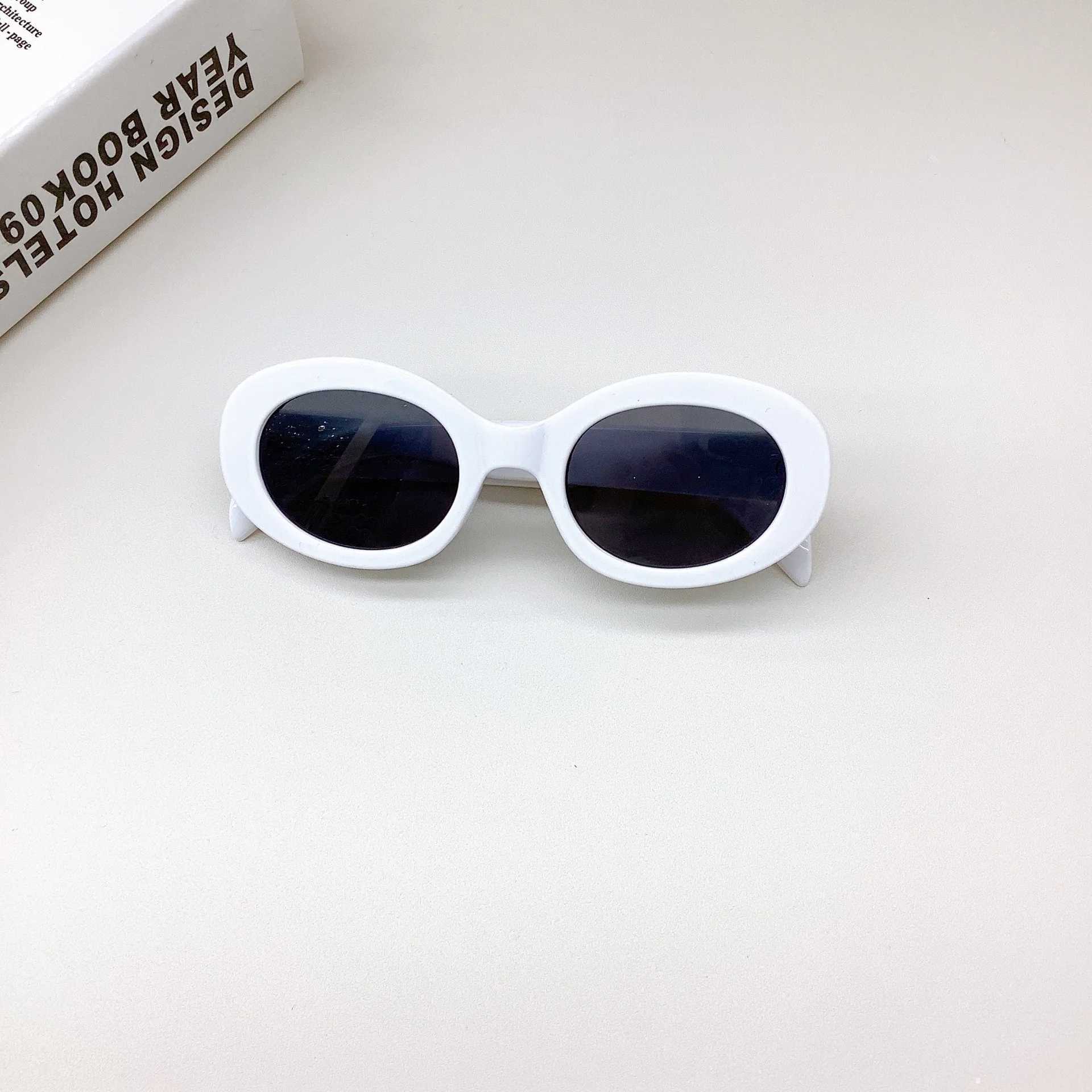 Sunglasses New fashionable oval frame childrens sunglasses fashion baby sunglasses same glasses