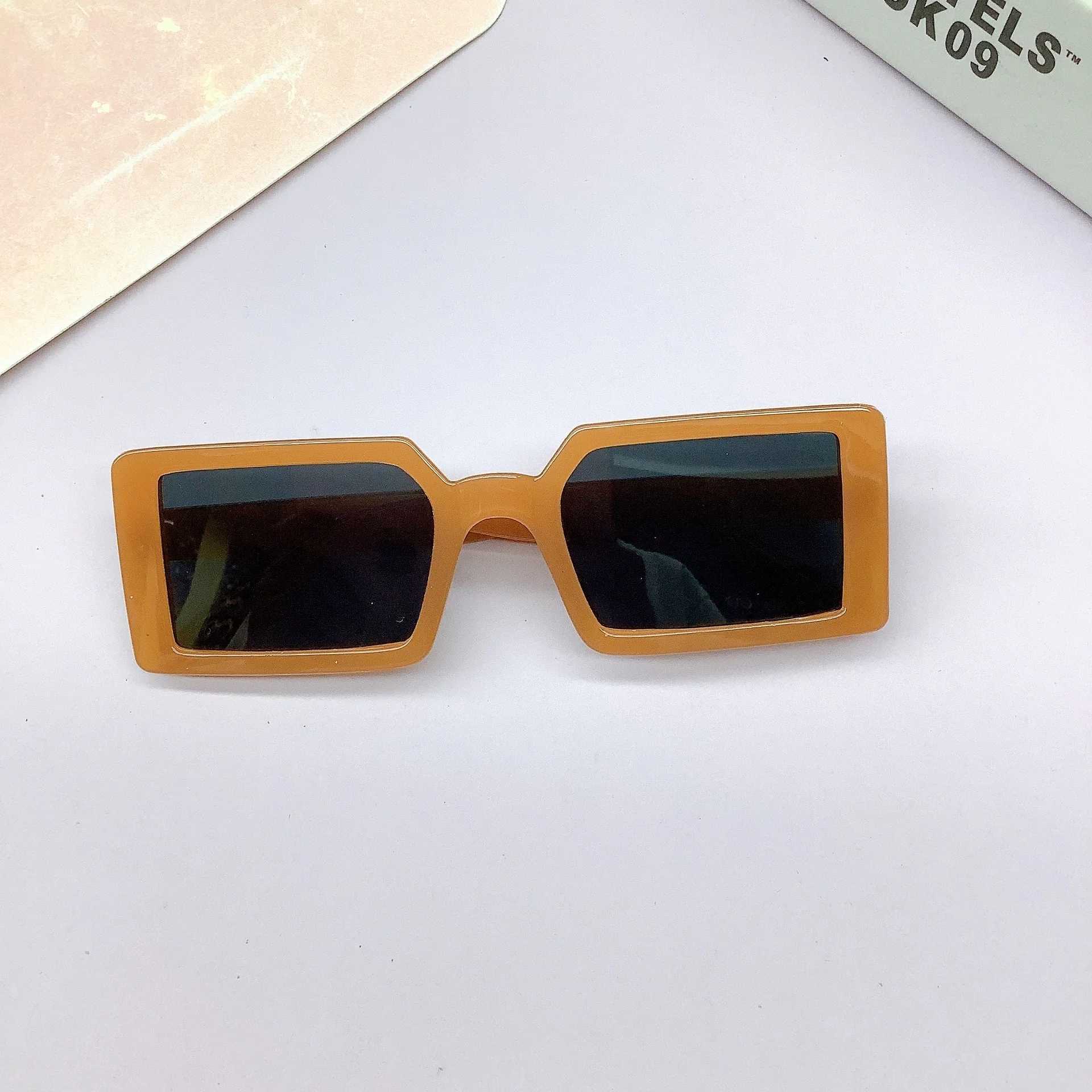 Sunglasses New fashion box childrens sunglasses baby sun protection sunglasses hot sale boys and girls photo glasses