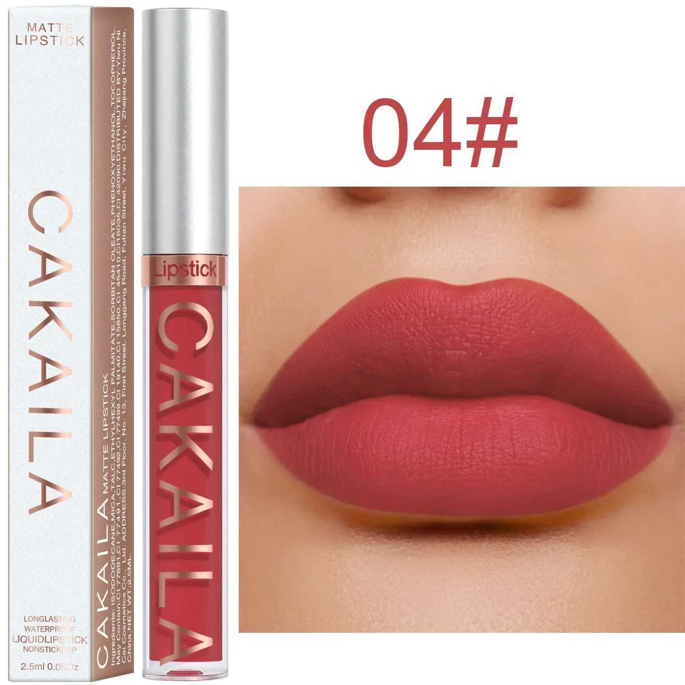 Matte pink velvet lipstick 18 color lipstick lasting unmarked red sexy waterproof liquid lipstick cosmetics W241101