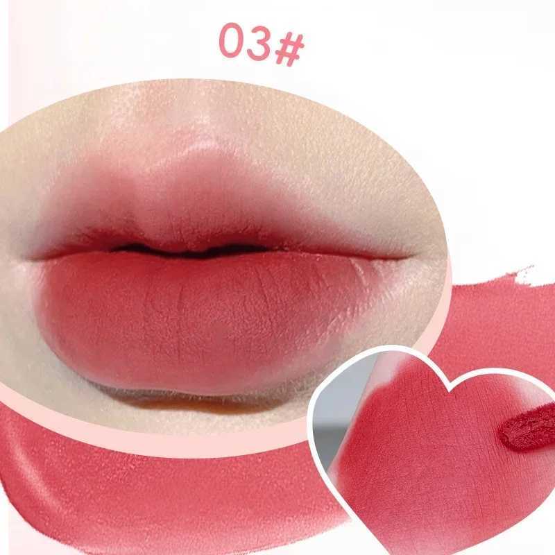 Cute Lipgloss Korean Matte Velvet Lip Gloss Long Lasting Waterproof Lipstick Moisturizing Lip Makeup tint Korean Cosmetics NEW zxx240715