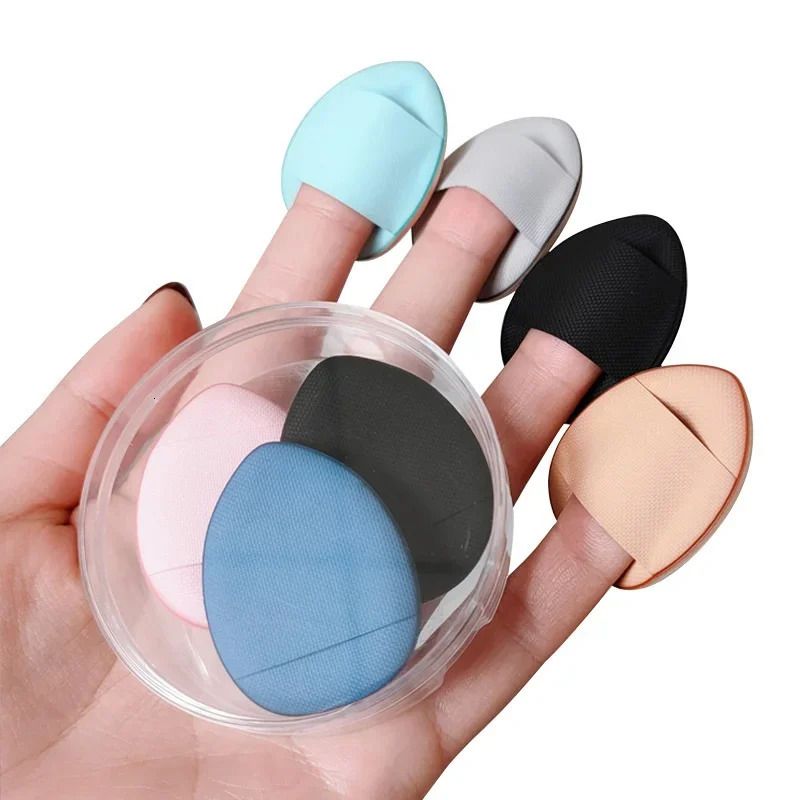 5/10 mini finger puff foundation make-up powder detailed makeup sponge face concealer mixed cosmetics accessories makeup tools 240715
