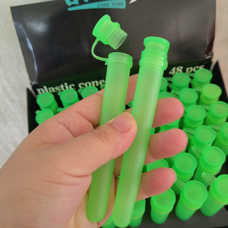 Color Pre roll Tube joint holder 48Pcs/box 110mm Rolling Cone preroll doob smoking tube cones with lid Hand Cigarette Maker Container Pill Case