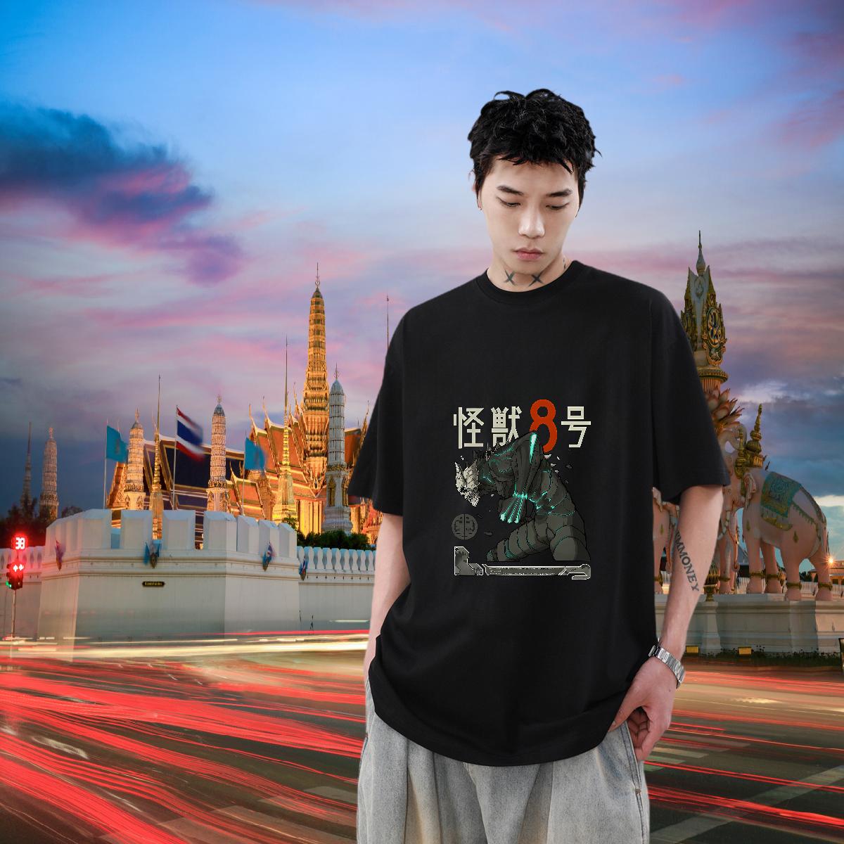 Loose Man T Shirts Casual Breathable Short Sleeve Men Tshirts 2024 DIY Cartoon Printing S-3XL Clothings