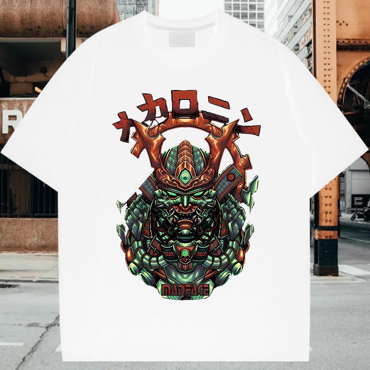 DIY Customized T-Shirts for Men fashion 230g Cotton Cartoon Printing S-4XL Summer Casual Tshirts Round Neck Short Sleeve Wholesale