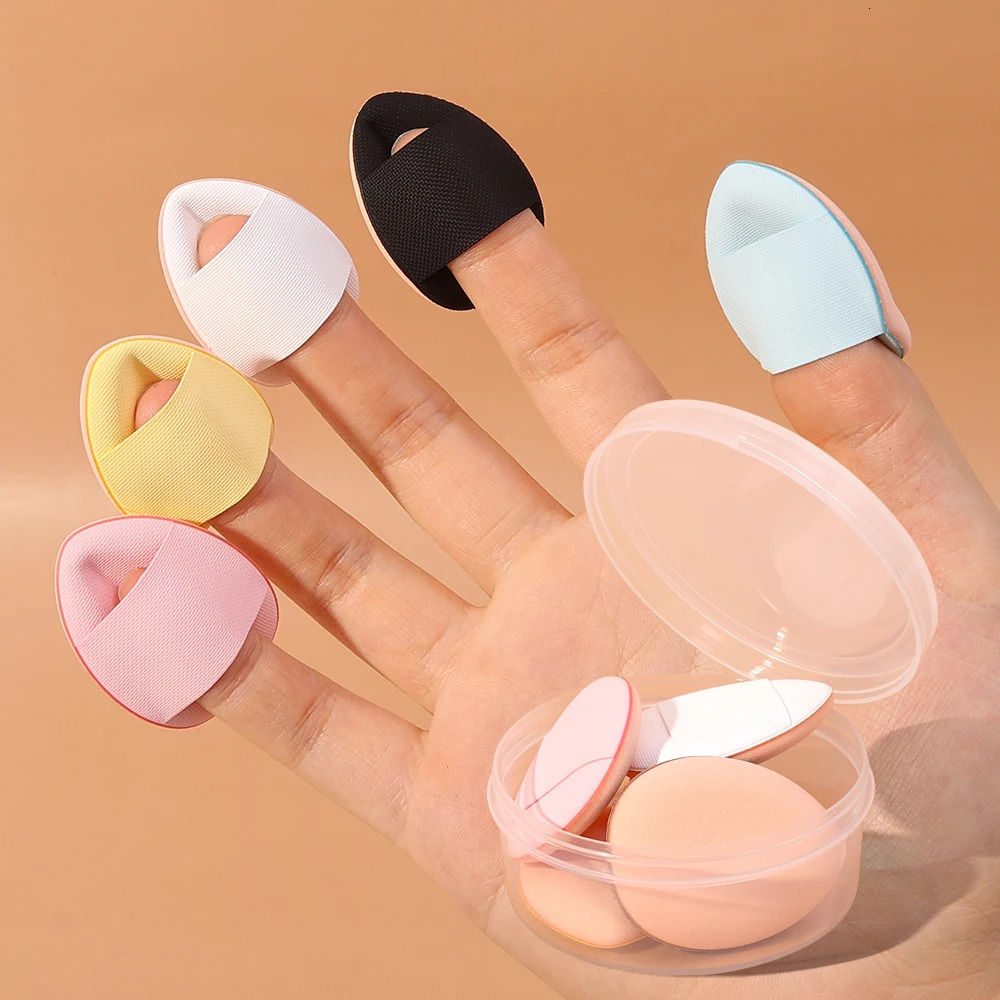 Mini powder puff makeup sponge concealer basic makeup air cushion makeup sponge finger powder puff detailed makeup tools 240715