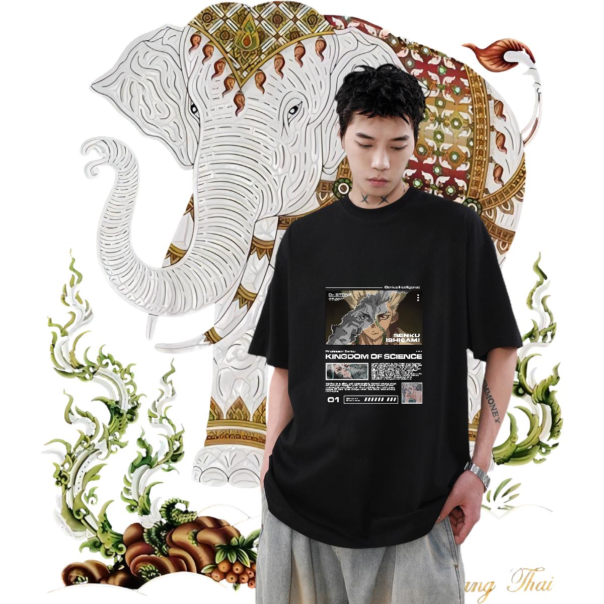 Brand T-Shirts for Men Street Casual Breathable Crew Neck Cotton Tshirt for Man Woman Fashion Designer Custom Cartoon Tees Shirts