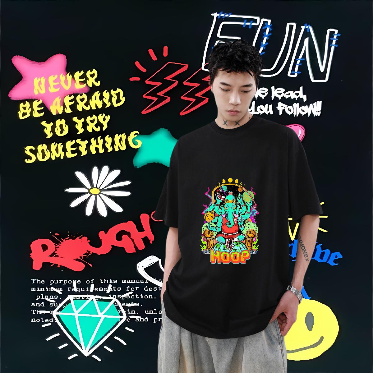 Soft Men Tshirts Crew Neck Cotton Sport Man T Shirts Skull New Designer Wear