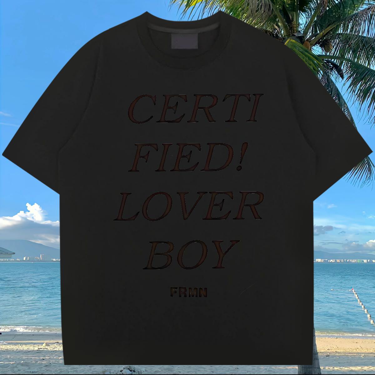 Fashion Mens T Shirts fashion 230g 100% Cotton Black White Outdoor Men Clothes T-Shirt Cotton Breathable Short Sleeve Wholesale