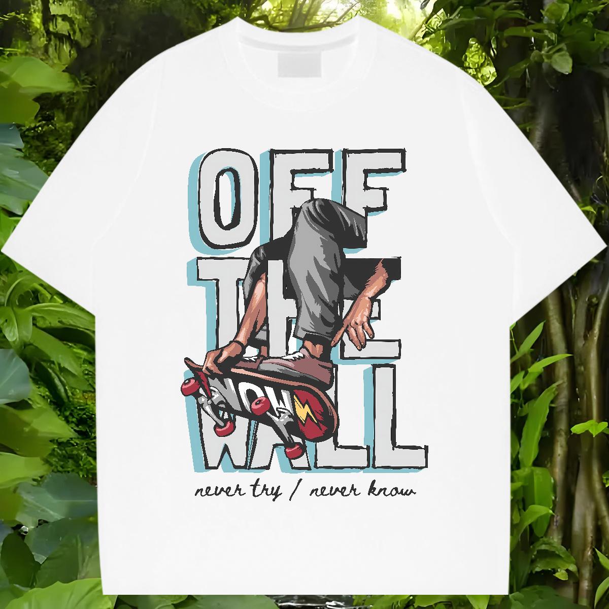 2024 Designer Men T Shirts Graffiti Art 230g Cotton White Plus Size Casual Mens Tshirts Short sleeve Cotton Soft Comfortable