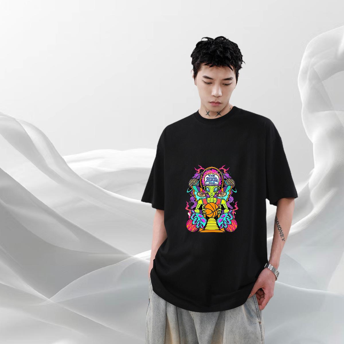 Designer Fashion T Shirt For Man DIY Printed Couples T Shirts Summer Casual O-Neck Short Sleeve Cotton 5A Tee Shirt