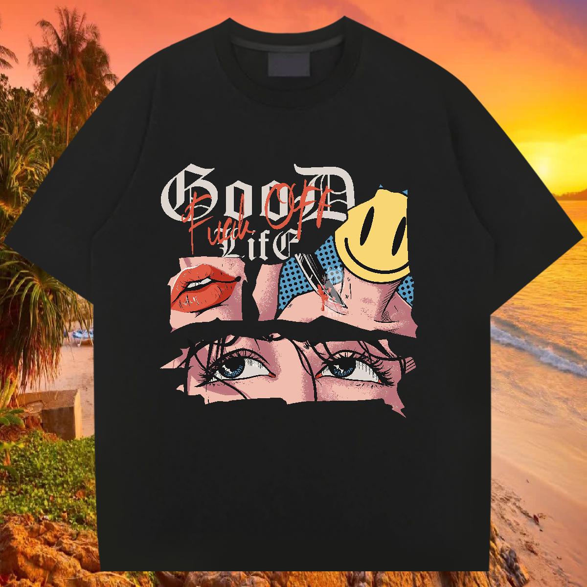 Loose T-Shirts for Men Street Casual 180g Cotton Tshirt for Man Woman Fashion Design DIY Clothings