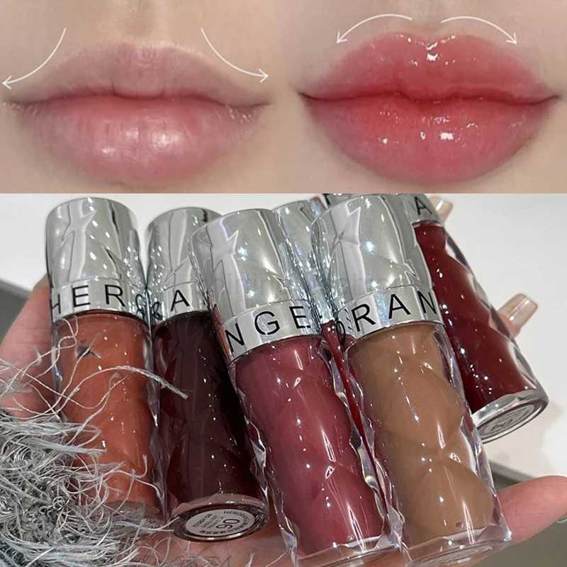 6 Colors Red Clear Lip Gloss Lasting Mirror Water Light Lip Glaze Jelly Glass Lip Oil Waterproof Lipstick Nude Clear Tint MakeupCL240716
