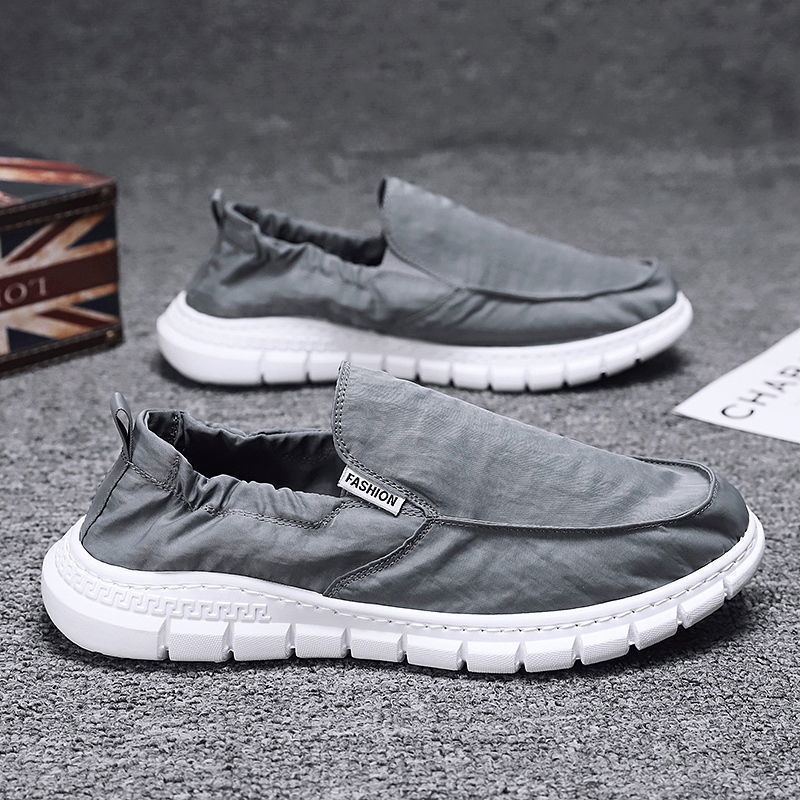 Men's summer breathable one foot lazy work old Beijing cloth cross-border men's casual board shoes