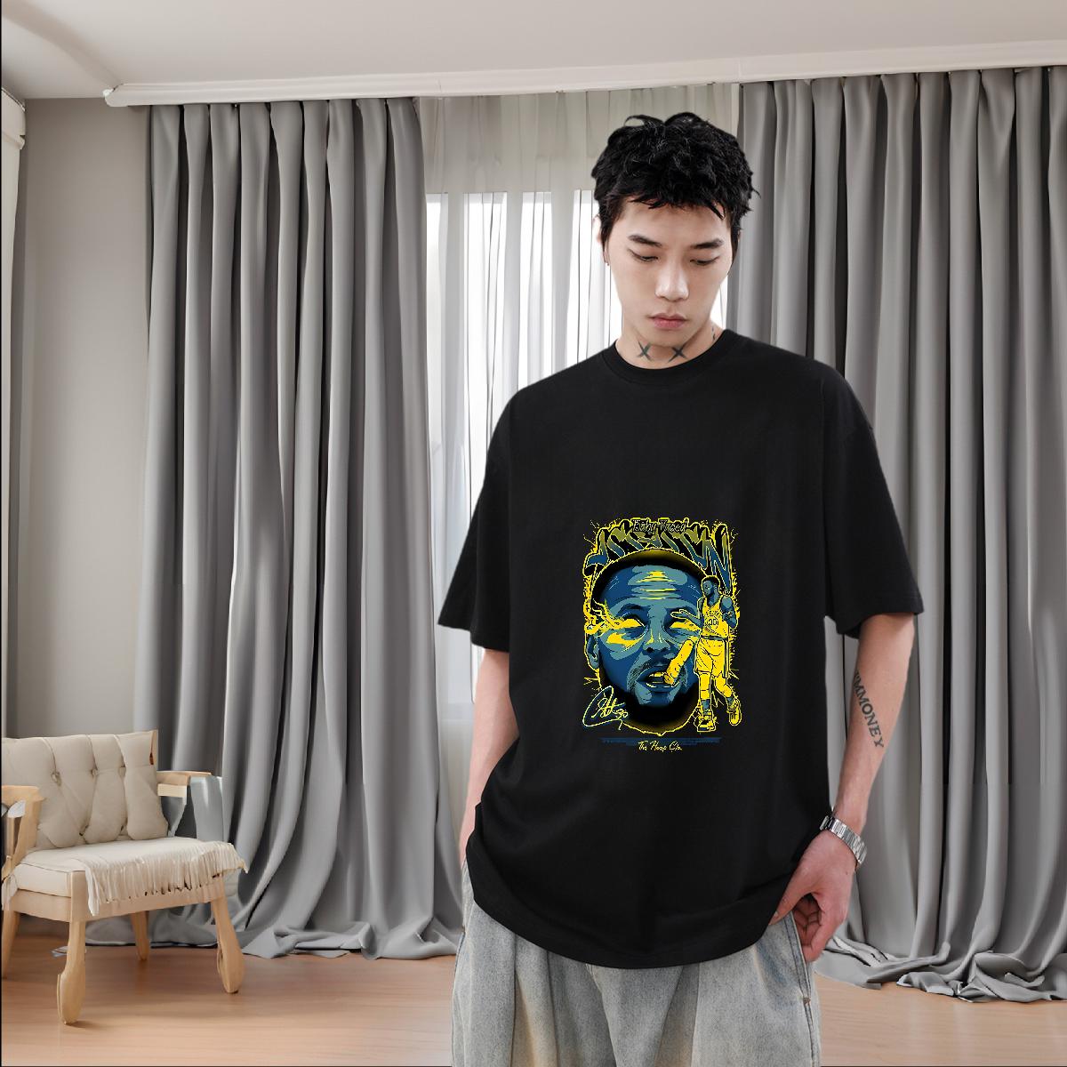 Wholesale Men Tshirts Breathable Short Sleeve Daily Outfit T-Shirts for Men Cartoon Print DIY Tees