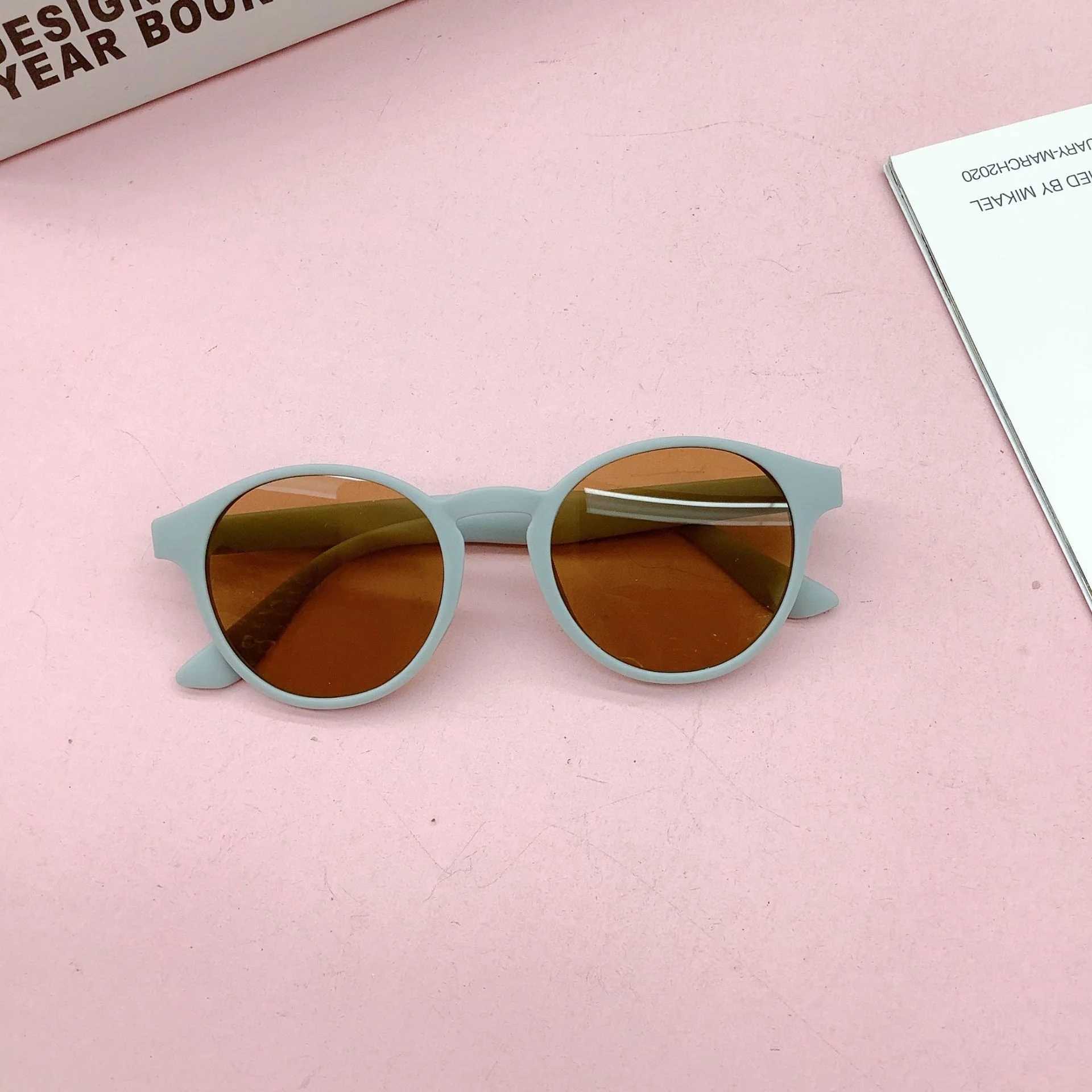 Sunglasses New Childrens Sunglasses Fashion Trend Baby Sunglasses Edition Boys and Girls Glasses