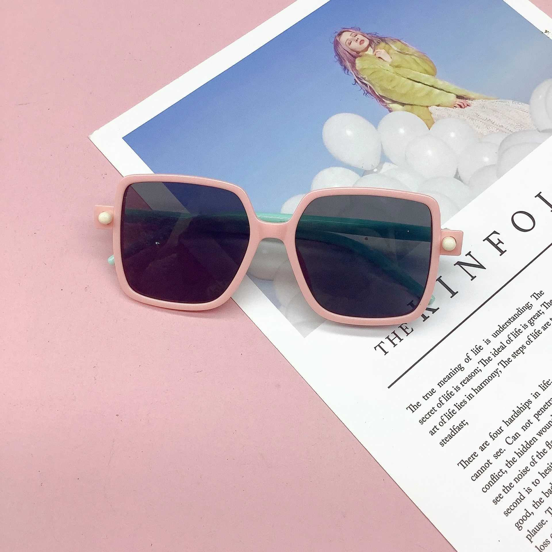 Sunglasses Fashion travel anti-ultraviolet baby sunglasses trend childrens sunglasses concave shape shading