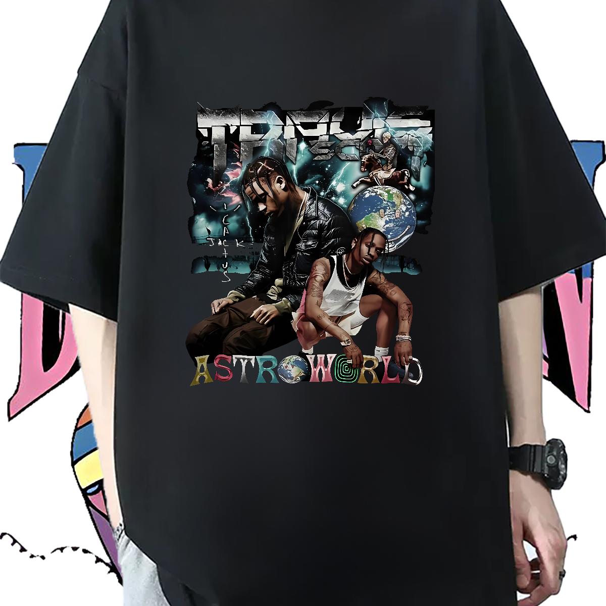 5A T shirt High Street Hip Hop Cotton Breathable Short Sleeve Men Tees 2024 Summer DIY Clothings