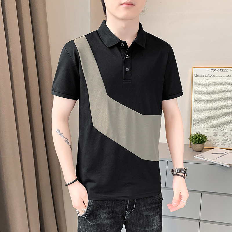 Summer short sleeved 2023 Youth Fashion Polo casual polo shirt T-shirt trendy men's clothing