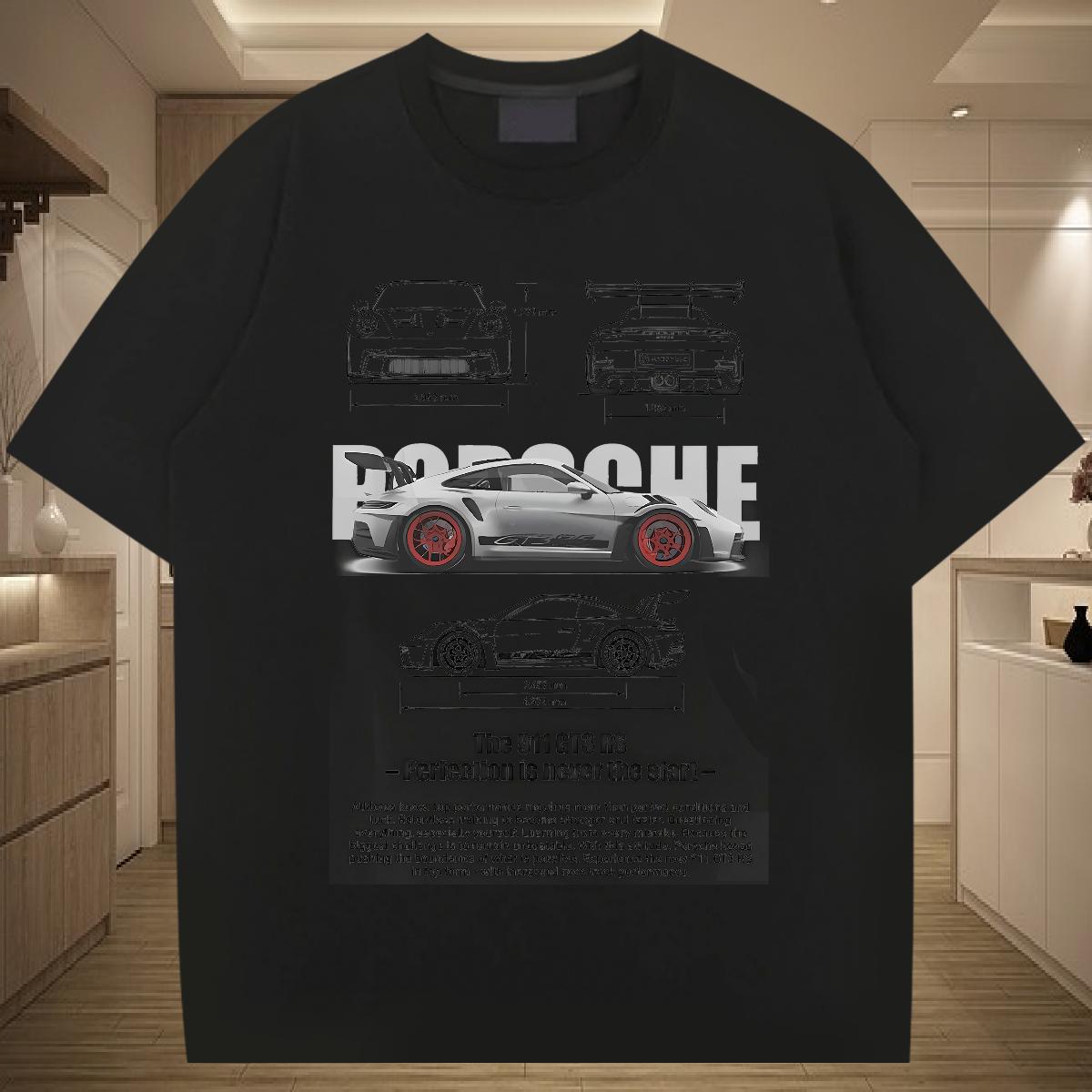 Cool Design Man T Shirts fashion 230g 100% Cotton Outdoor Breathable Short Sleeve Couples T Shirts DIY Customized White Plus Size Polos