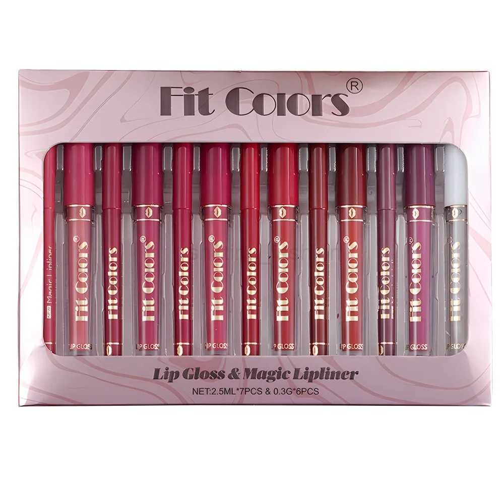 Fit Colors 6+7 Lip Liner Pencil Case Matte non-stick cup Hook Lip pencil is waterproof and does not easily decolor lip glazeCL240716
