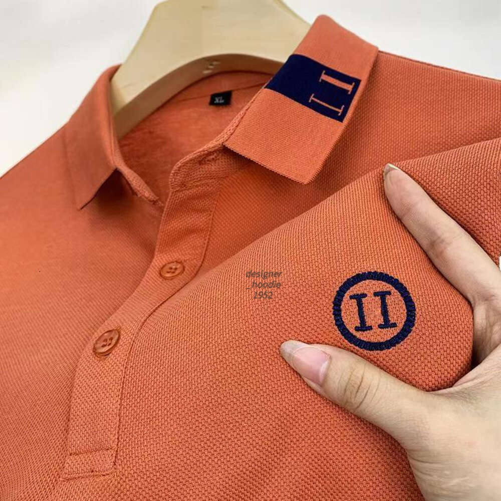 Men's Polos Designer Puls size mens polo shirt letter H embroidery short sleeve t designer sweatshirt men casual pullover tee man cotton shirts 4xl 5xl DGJU