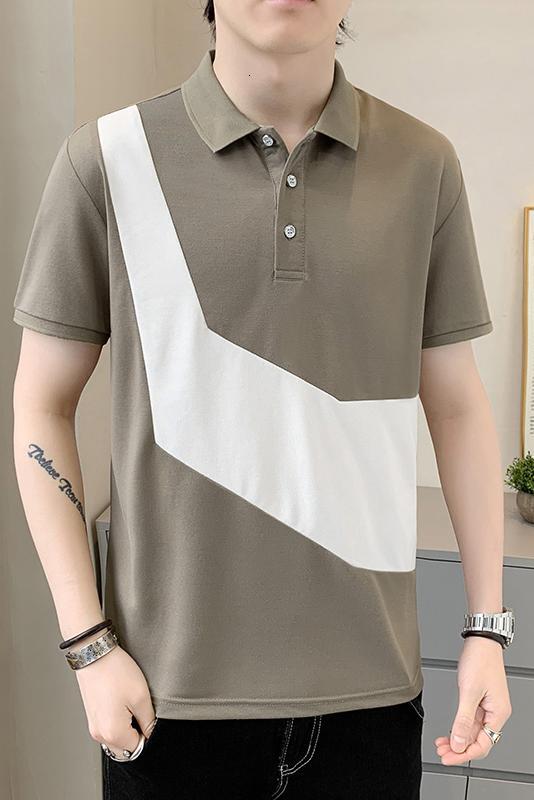 Summer short sleeved 2023 Youth Fashion Polo casual polo shirt T-shirt trendy men's clothing
