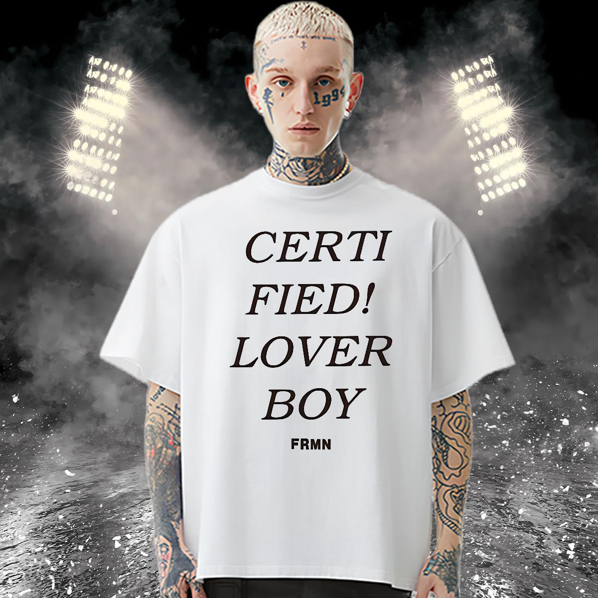 Popular Men Tops Tees fashion 100% Cotton 230g Cotton Breathable Soft Sport Mens T Shirts Cartoon Print Fashion Design Wear