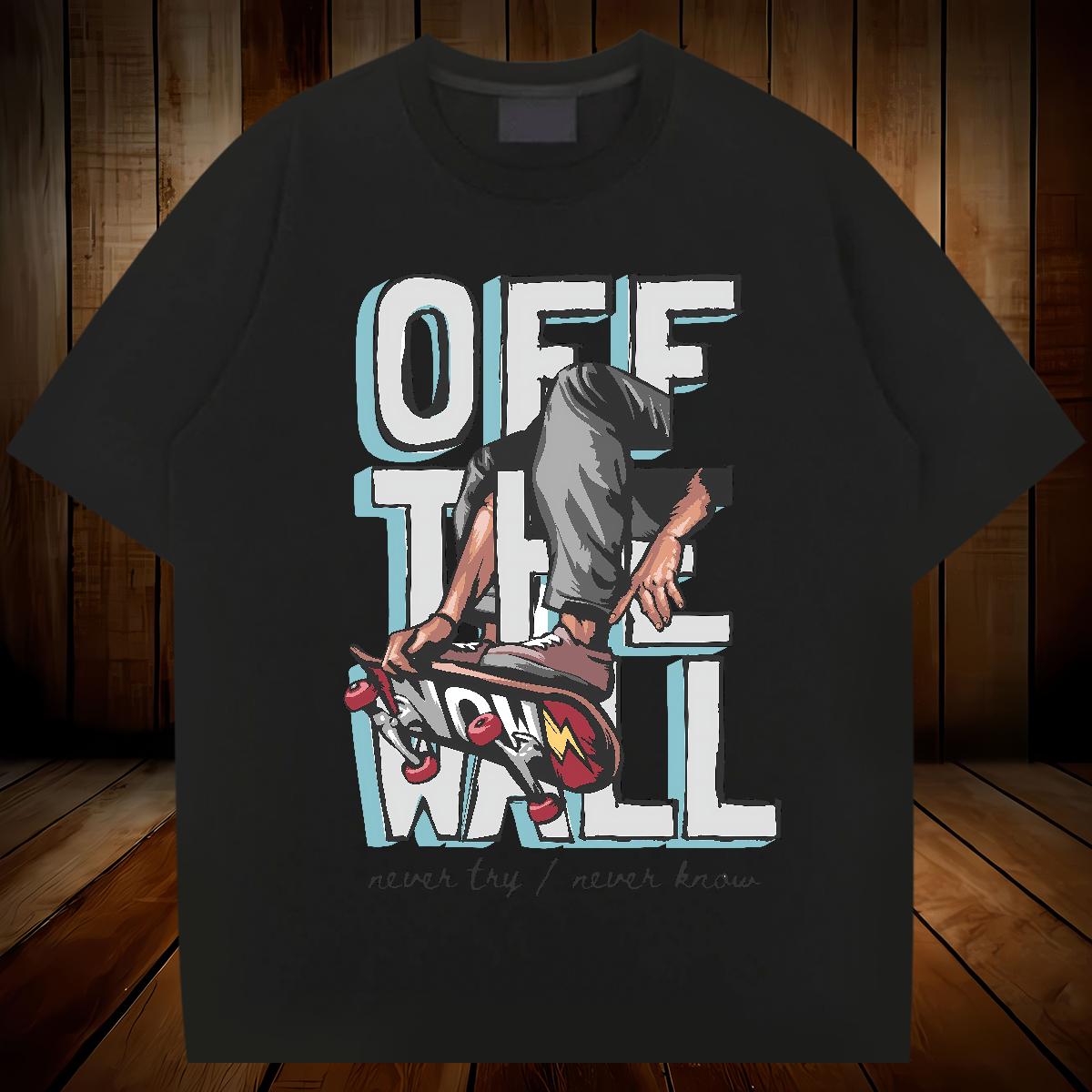 Designer Men Tshirts Graffiti Art 230g 100% Cotton O-Neck Short Sleeve Cotton Beach T Shirts Men DIY Printed Fashion Wear