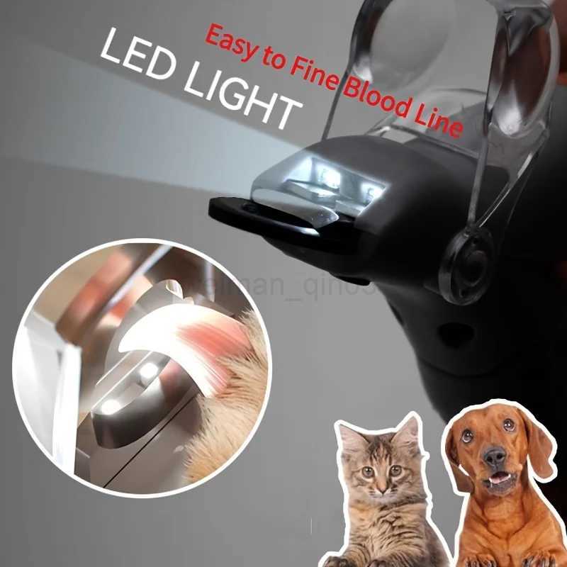 LED Pet Nail Clippers with Light 5x Magnifying Bamboo Handle Violet for Cat and Dog Nails XXL Size 2024