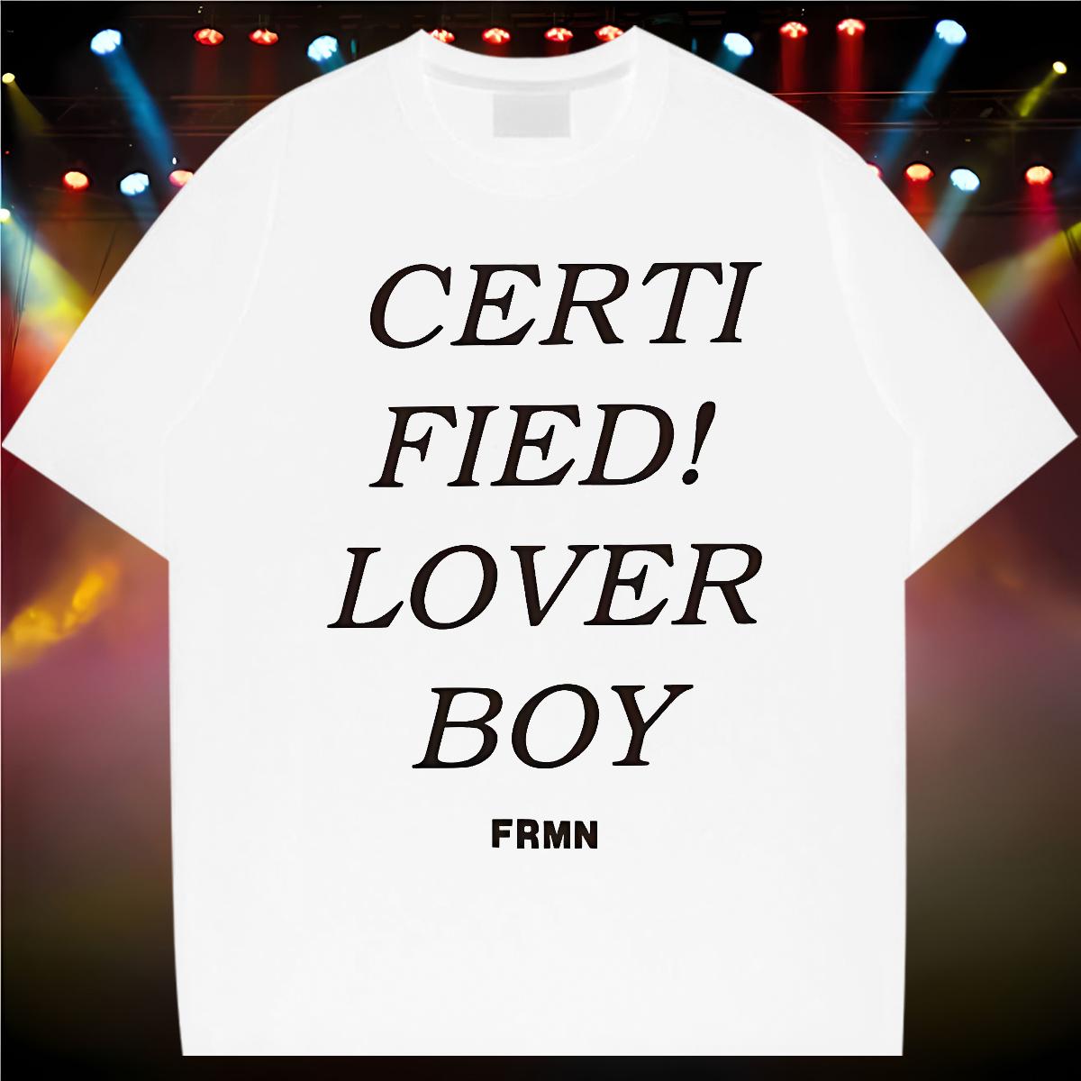 Unisex Men Tees fashion 230g Cotton Round Neck Short Sleeve High Street Hip Hop Man T Shirts Cartoon Printing S-4XL Casual New Tops Tees