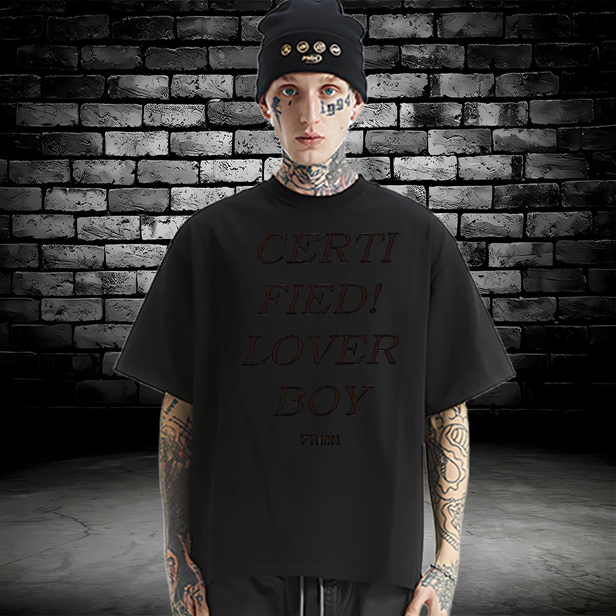 2024 DIY T-Shirts fashion 230g 100% Cotton Plus Size Cartoon Tshirts Hip Hop Street Cotton Breathable Cool Tee Shirt