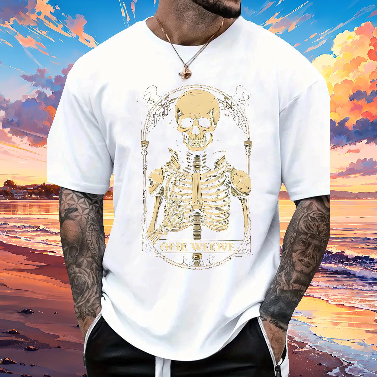 Unisex T shirt CY-240704056 230g 100% Cotton Spring Summer Round Neck Short Sleeve Men Clothes T-Shirt Casual New Graphic Tee Shirt