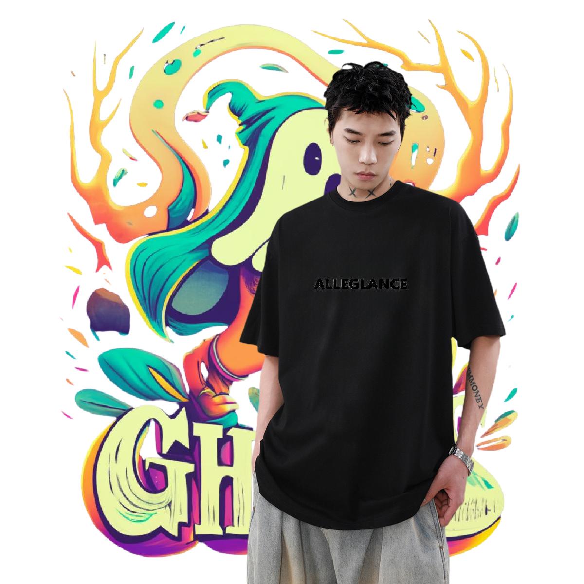 2024 DIY Mens T Shirts Skull Spring Summer Men Tops Tees Breathable Crew Neck 5A