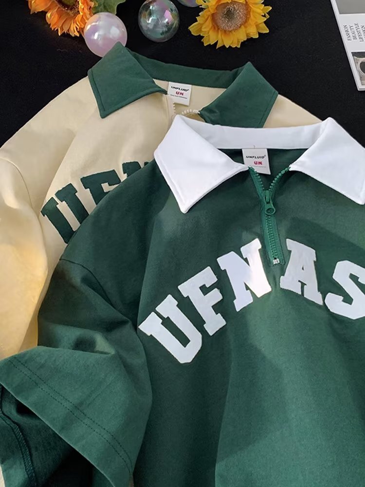 Fashionable minimalist summer polo shirt, youthful popular short sleeved ins, versatile and artistic for men, 2023 new model