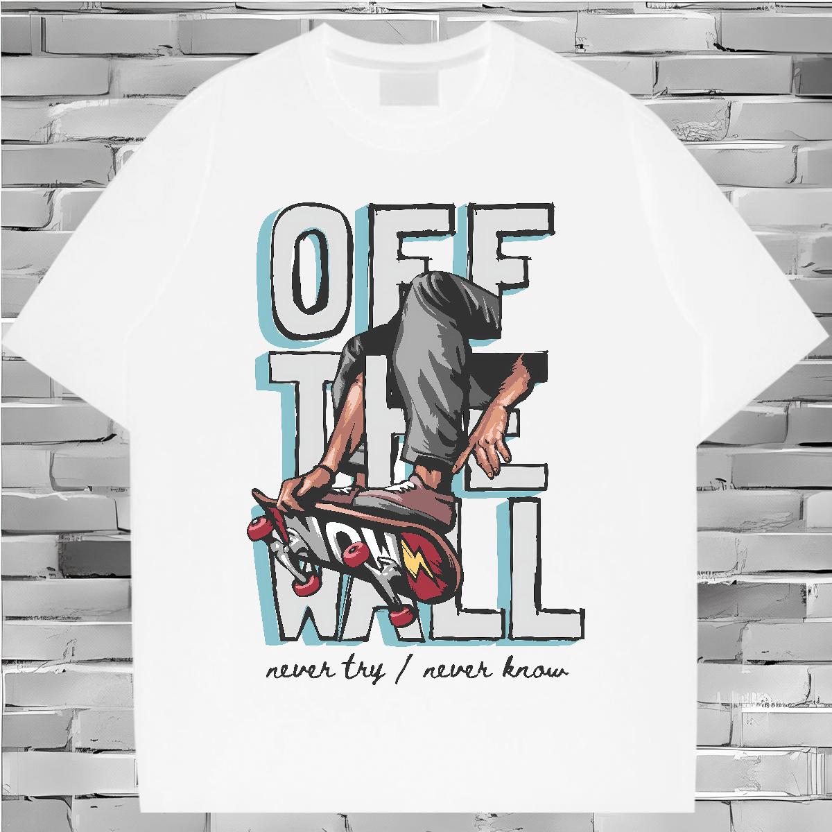 5A Tshirts Graffiti Art 230g 100% Cotton Round Neck Short Sleeve Outdoor T shirt Custom Printing 2024 Designer Clothings