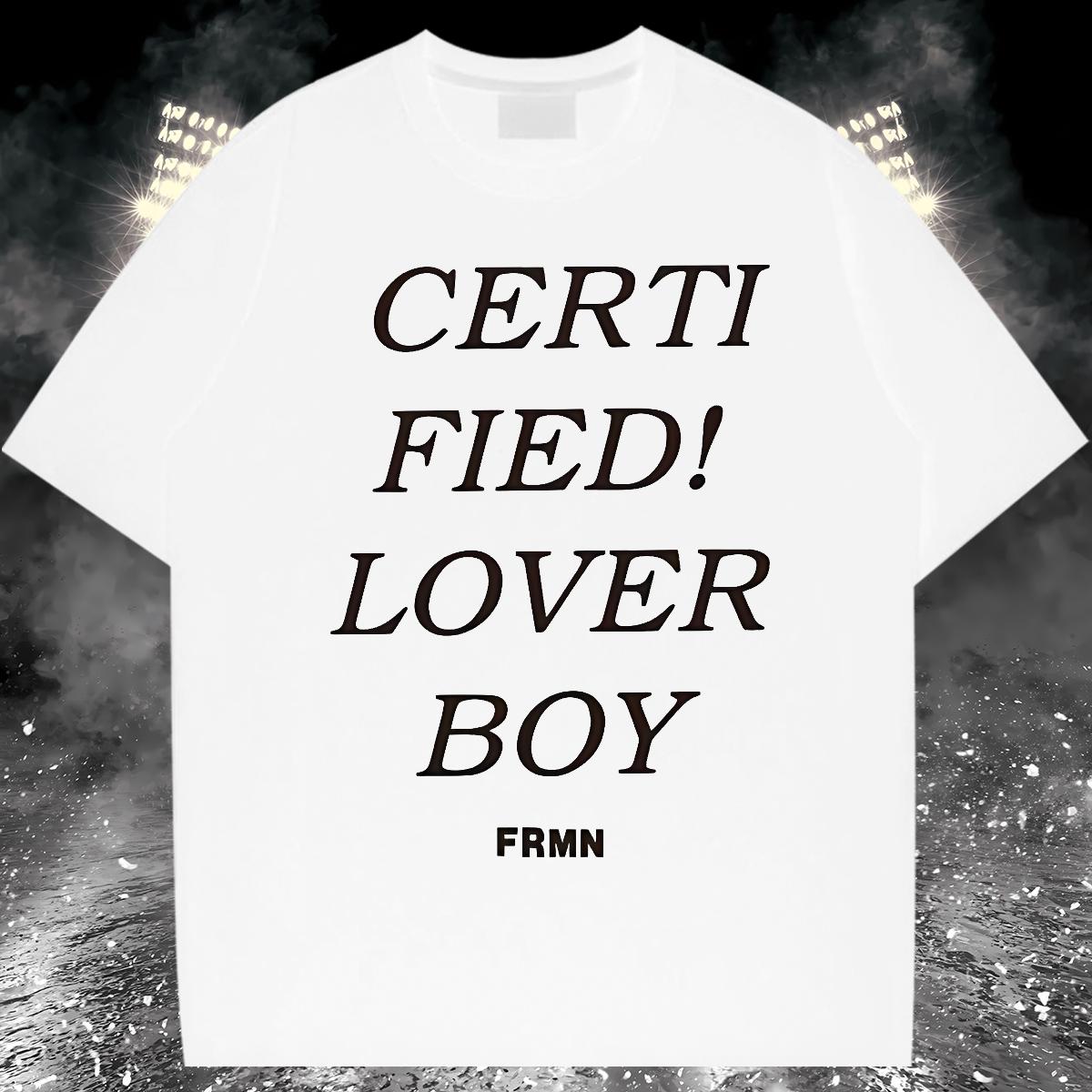 Popular Men Tops Tees fashion 100% Cotton 230g Cotton Breathable Soft Sport Mens T Shirts Cartoon Print Fashion Design Wear