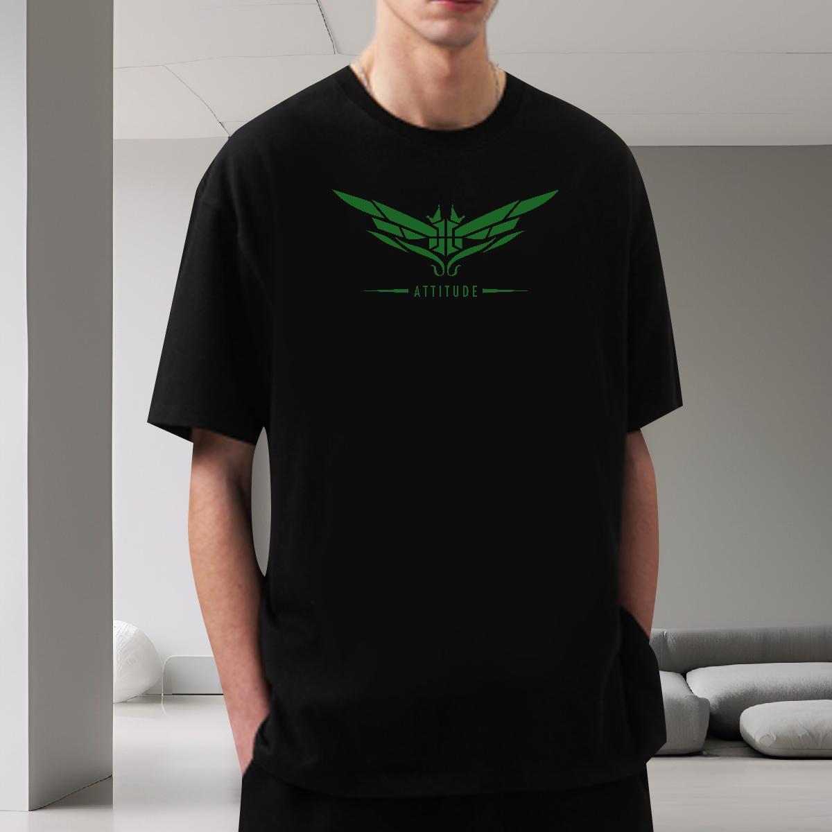 DIY T shirt KOREAN 230g Cotton Floral Print Men Tshirts Home Outdoor Cotton O Neck Short Sleeves 5A Polos