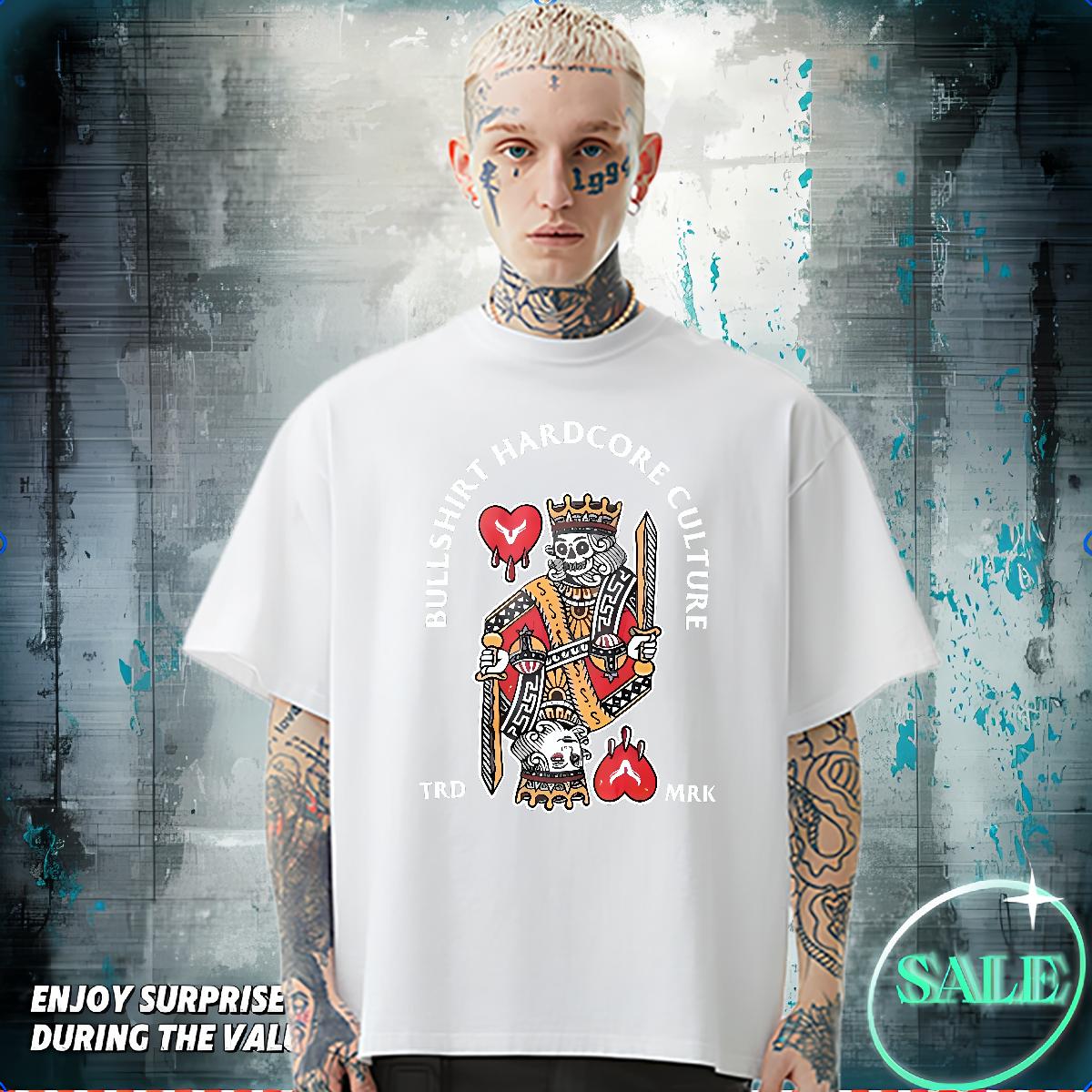 Fashion Design T Shirt For Man fashion 100% Cotton 230g Custom Print Oversized Home Outdoor Men Tops Tees Cotton Breathable Comfortable