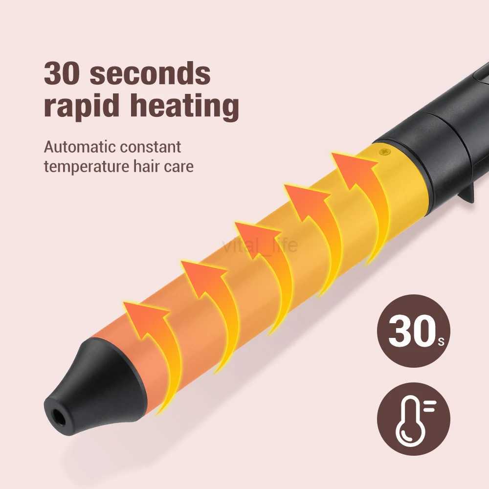 6 in 1 Electric Hair Curler for Women Professional Ceramic Curling Iron Adjustable Temperature Household Hair Styling ToolsCL240716