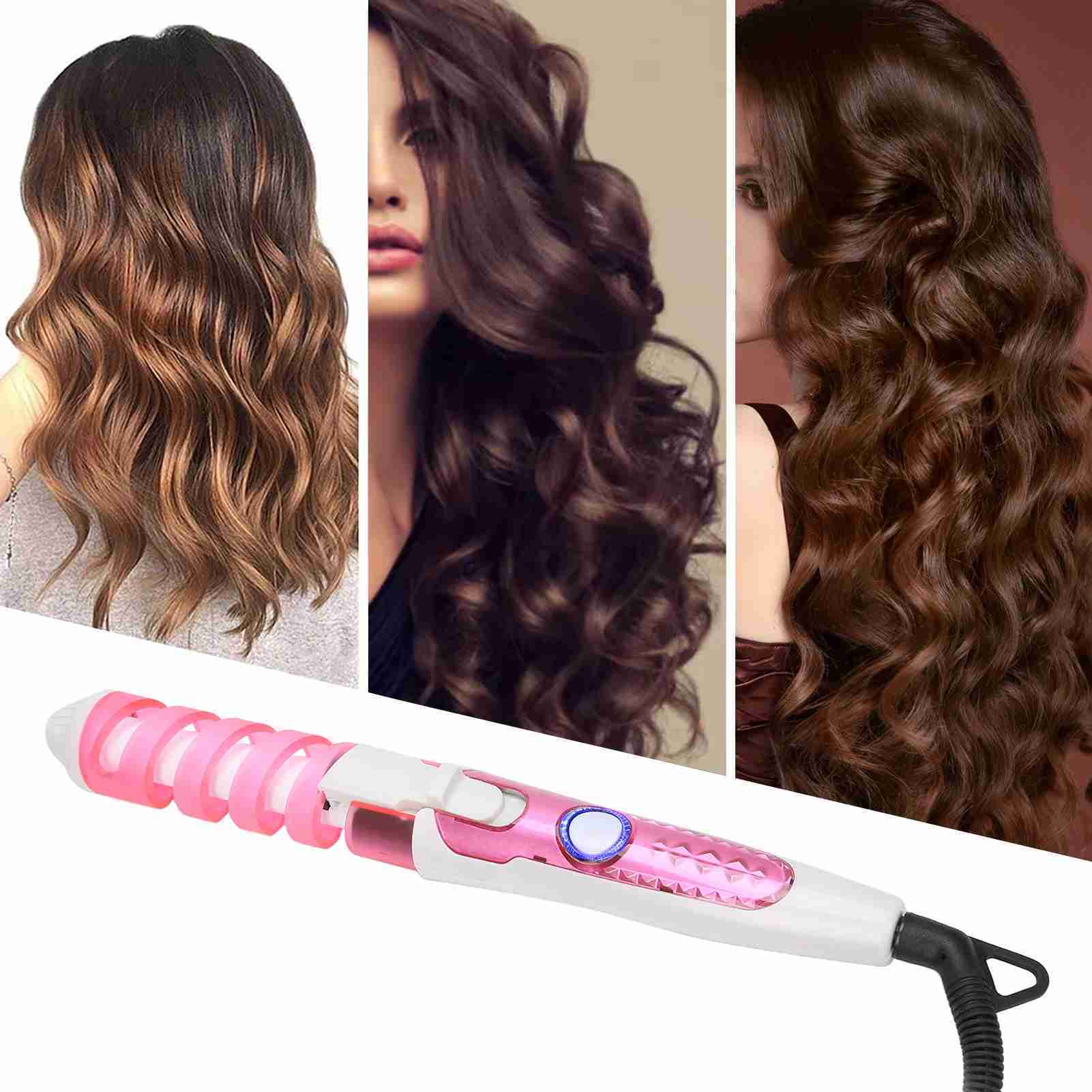 Electric Hair Curler Electric Hair Curling Wand Spiral Hair Curler Curling Iron Hairstyling Tool 110240V Spiral Curling IronCL240716