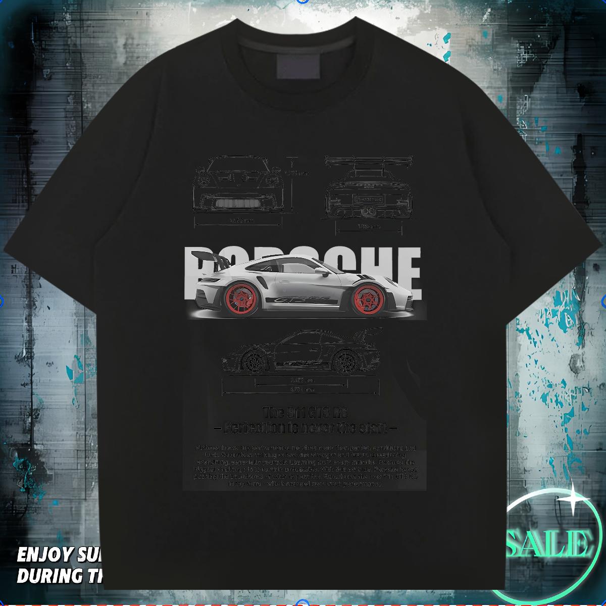 New T-Shirts fashion 230g Cotton Asian Size Sports Casual Mens Tshirts Round Neck Short Sleeve Soft