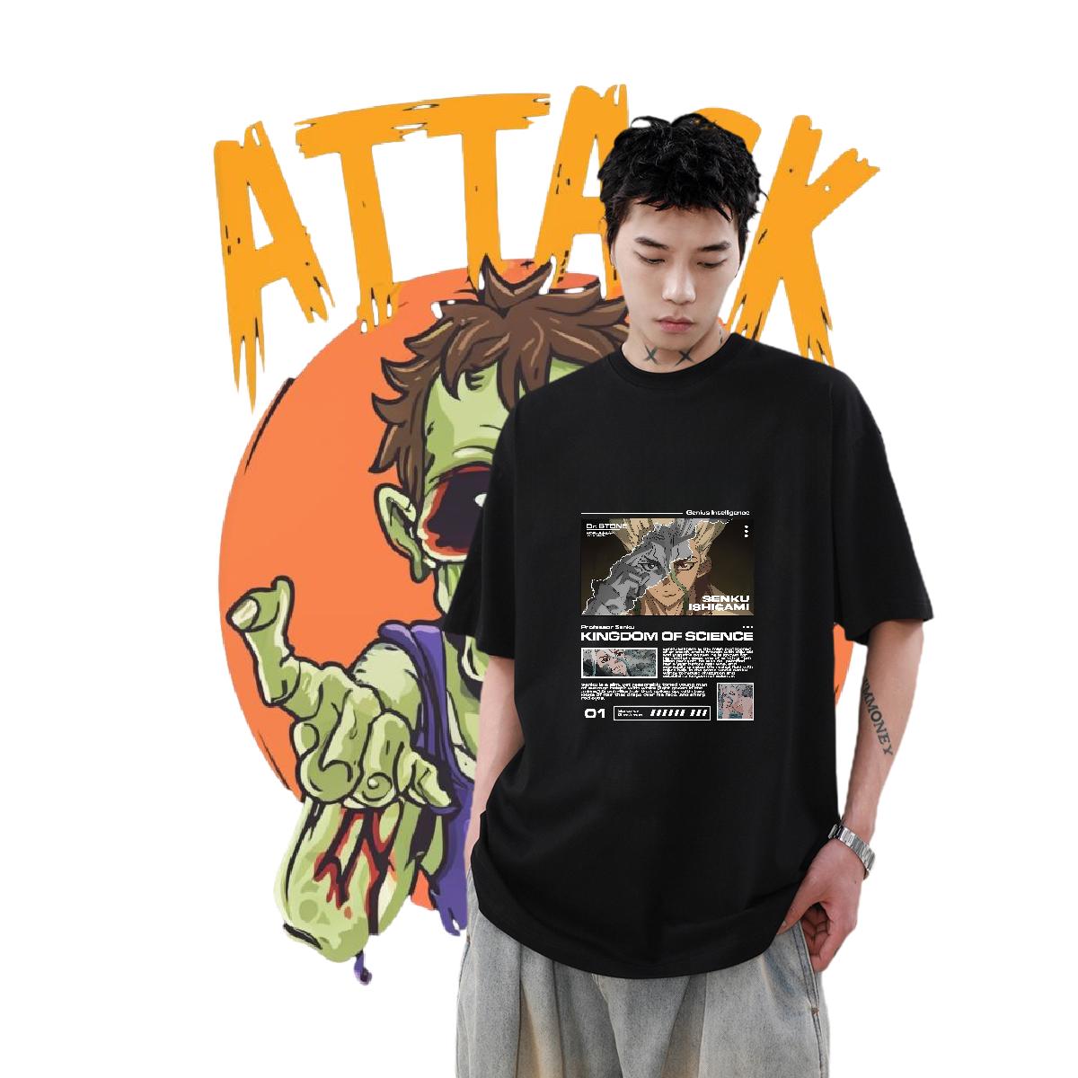 Comfortable Men Clothes T-Shirt Cotton O Neck Short Sleeves Outdoor T shirt DIY Printed Fashion Designer Clothings