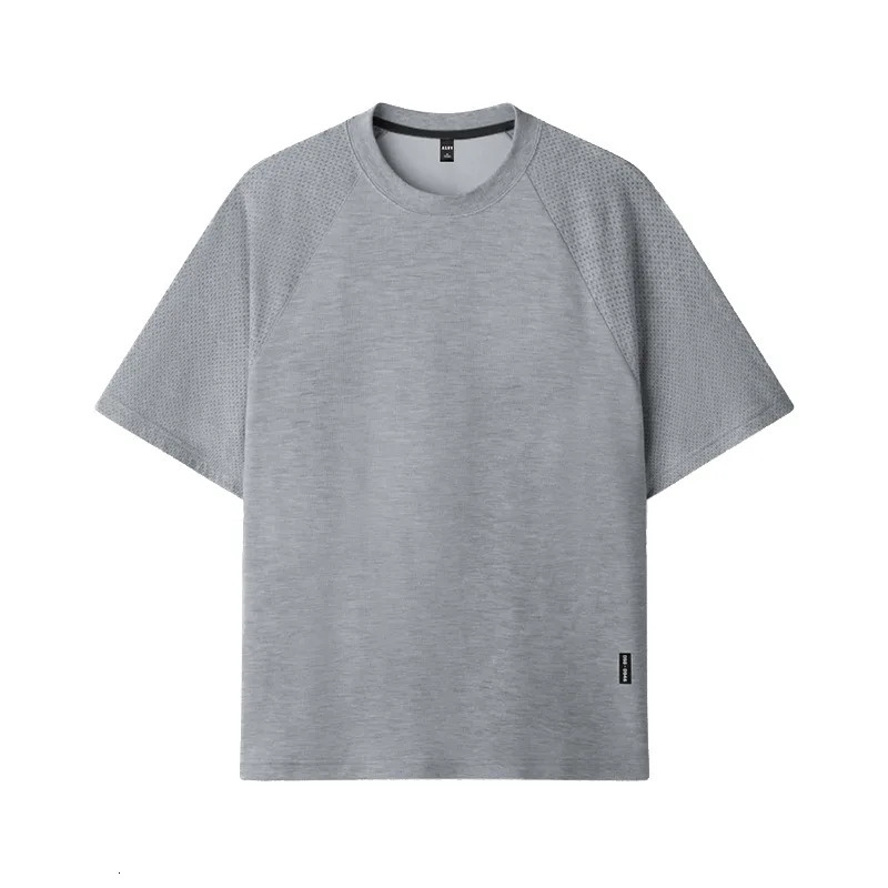 Men's T-Shirts Summer Mens Casual Short-Sleeved T-Shirt Gym Fitness Sports Quick Dry Basketball Tee Bodybuilding Workouts Sweatshirt Clothing 240