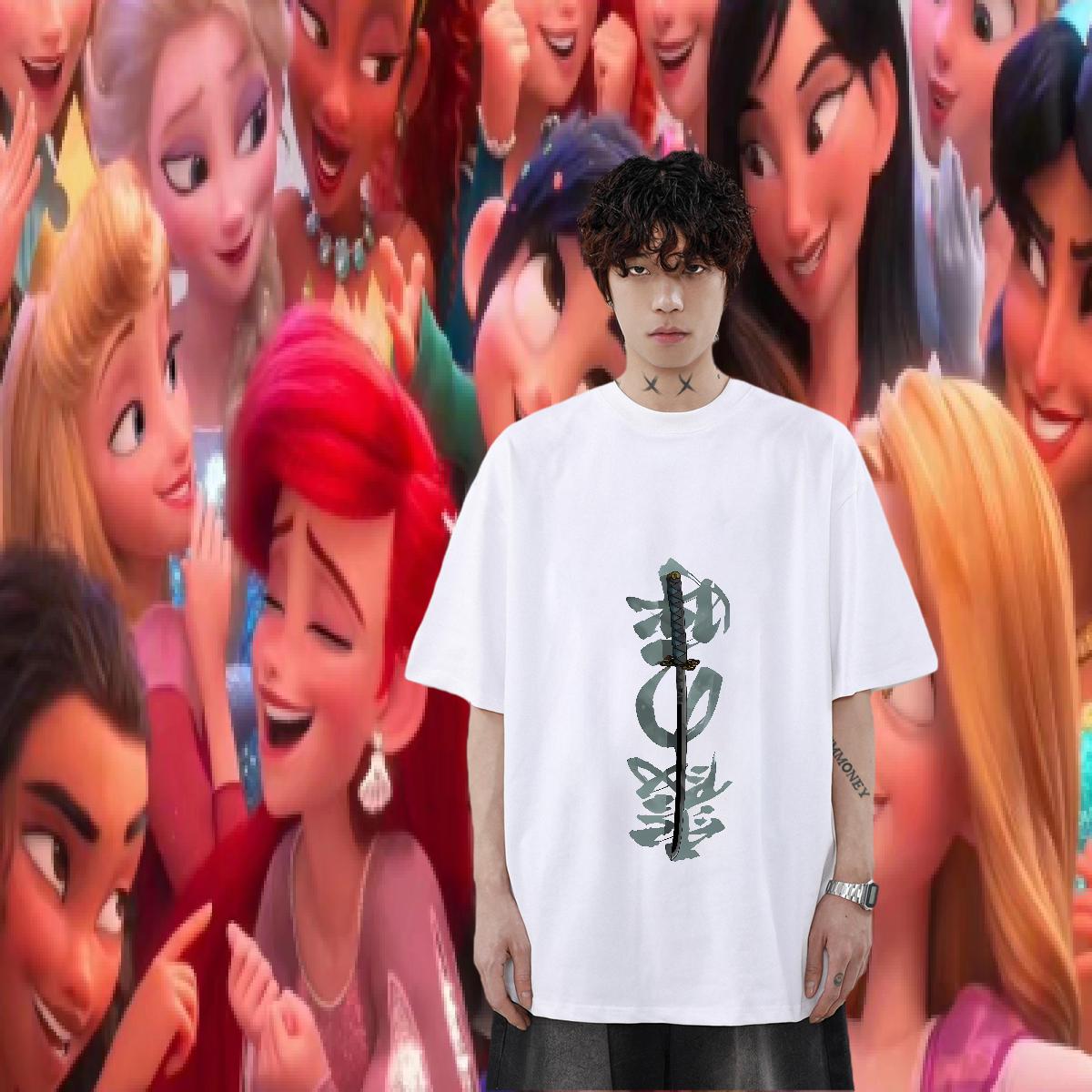 DIY T shirt Custom Cartoon Beach Tshirts Cotton Breathable Short Sleeve Soft