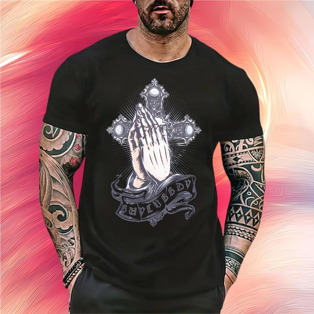 High Quality Man T Shirts CY240709131-PR 230g 100% Cotton Street wear Hip Hop Short sleeve Cotton Soft Men Tops Tees Factory Direct DIY Printed Polos