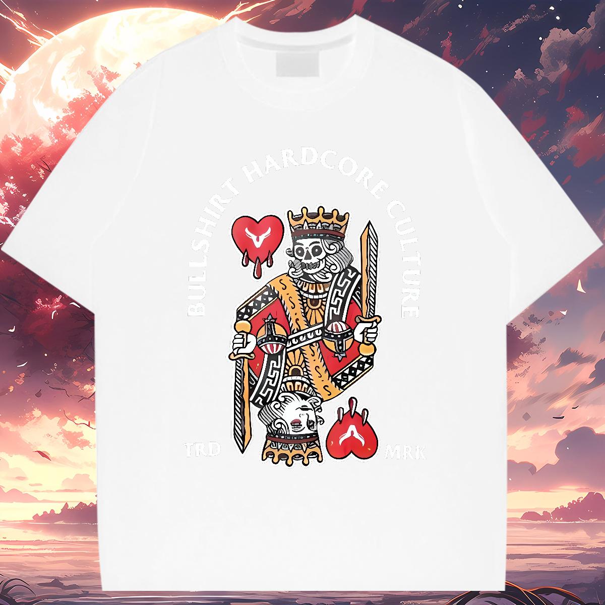 Designer Fashion T-Shirts for Men fashion 230g Cotton Black White Couples T Shirts Sports Casual Breathable Short Sleeve Comfortable Tees