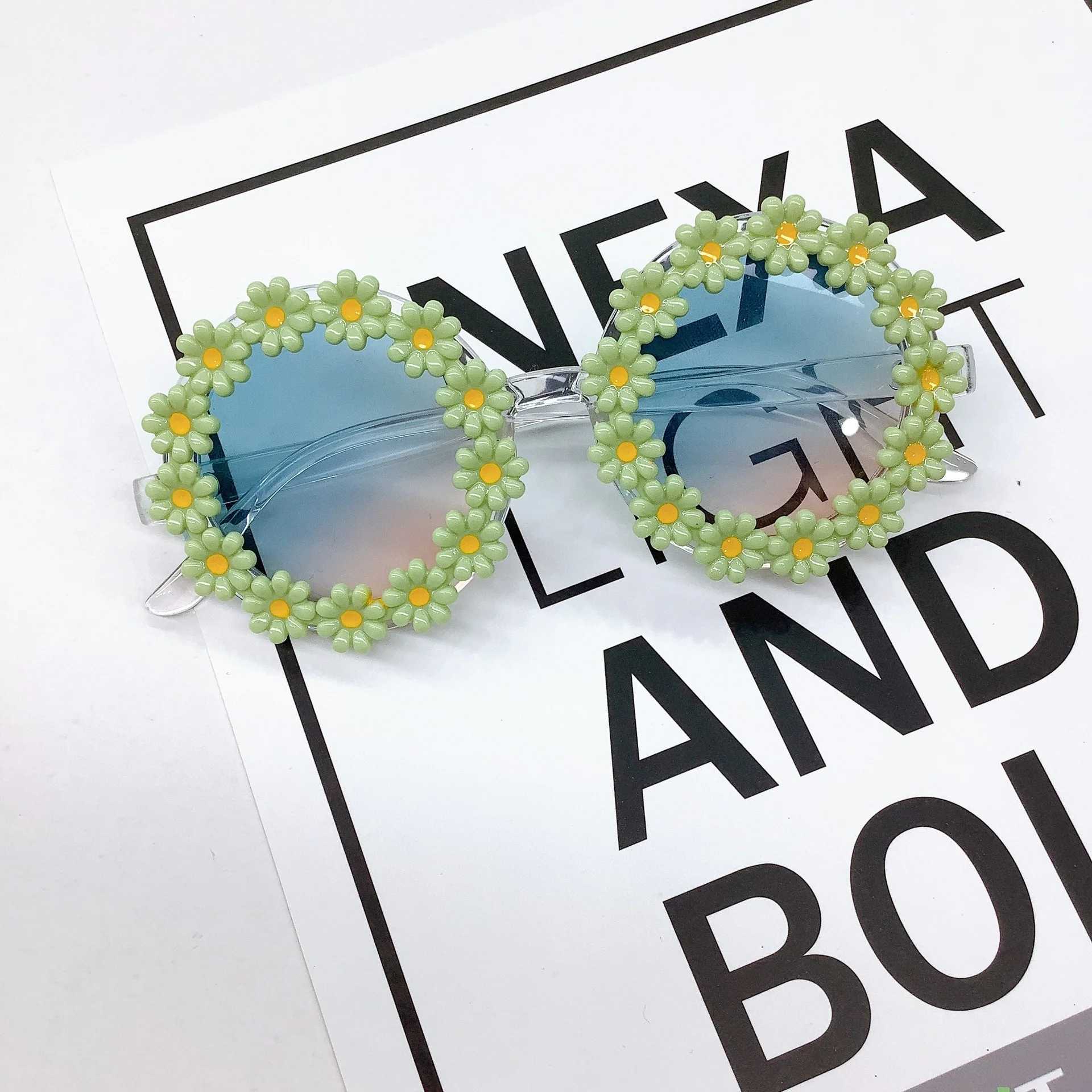 Sunglasses New Little Daisy Cute Childrens Sunglasses Net Red The same type of ins-style childrens sunglasses trend