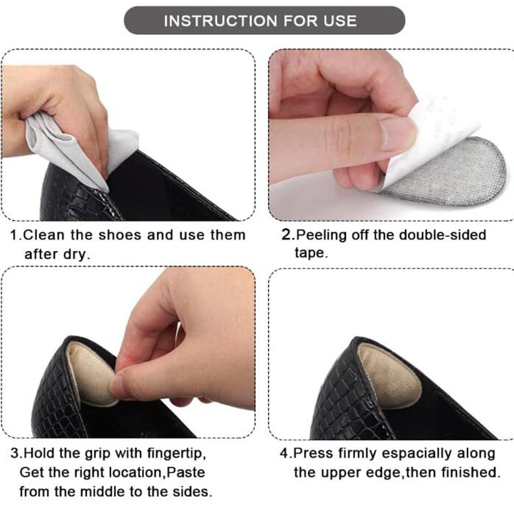 shoe part accessories foot heel Grips for men and women self adhesive heel cushion insert prevent heel slipping rubbing blisters foot pain and improve