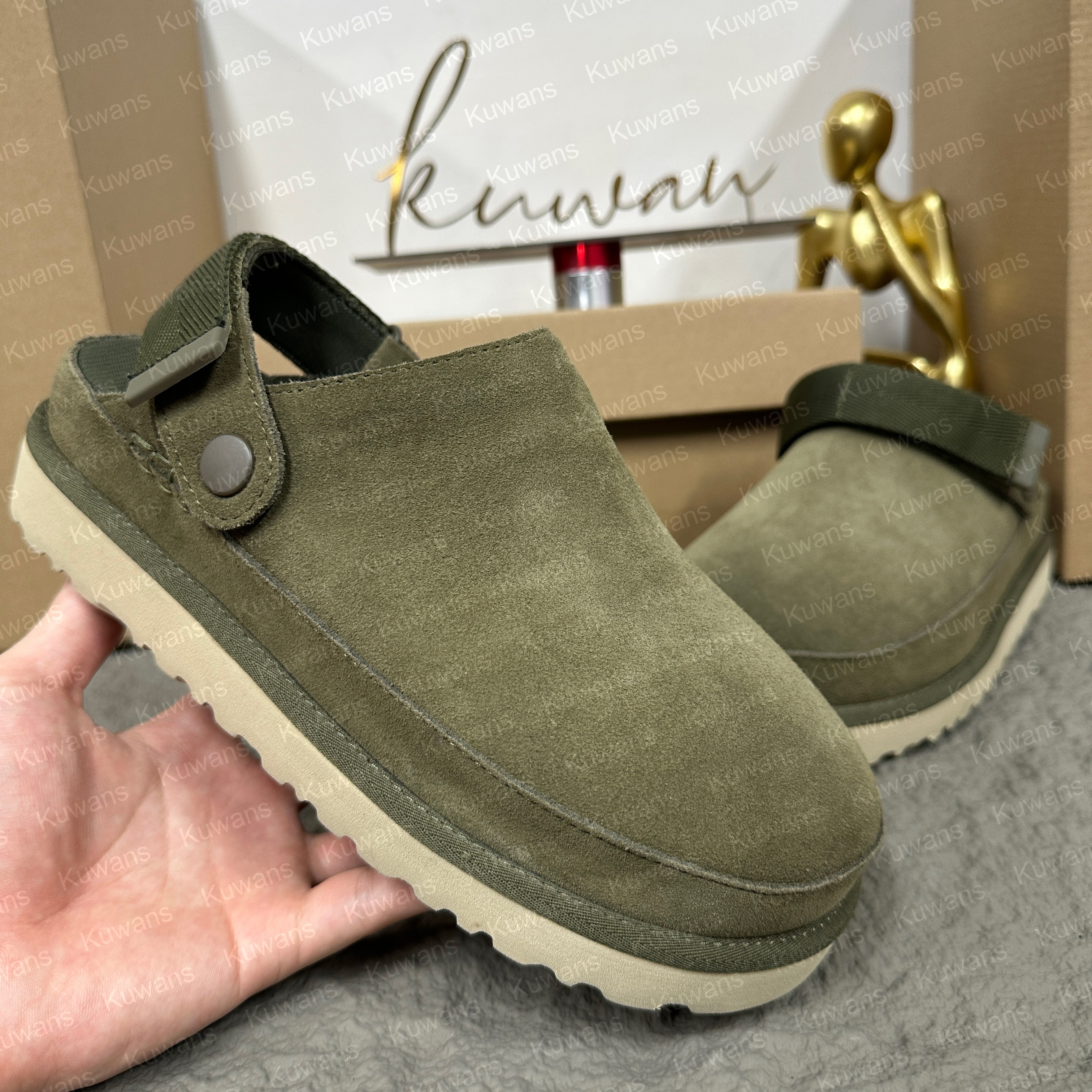 Compaik Designer Goldenstar Clog Slippers Clogs Hi Slides Dad Sandal Golden star Beach Women Men Tazz Tasman Fall Driftwood Chestnut Sand Winter Summe